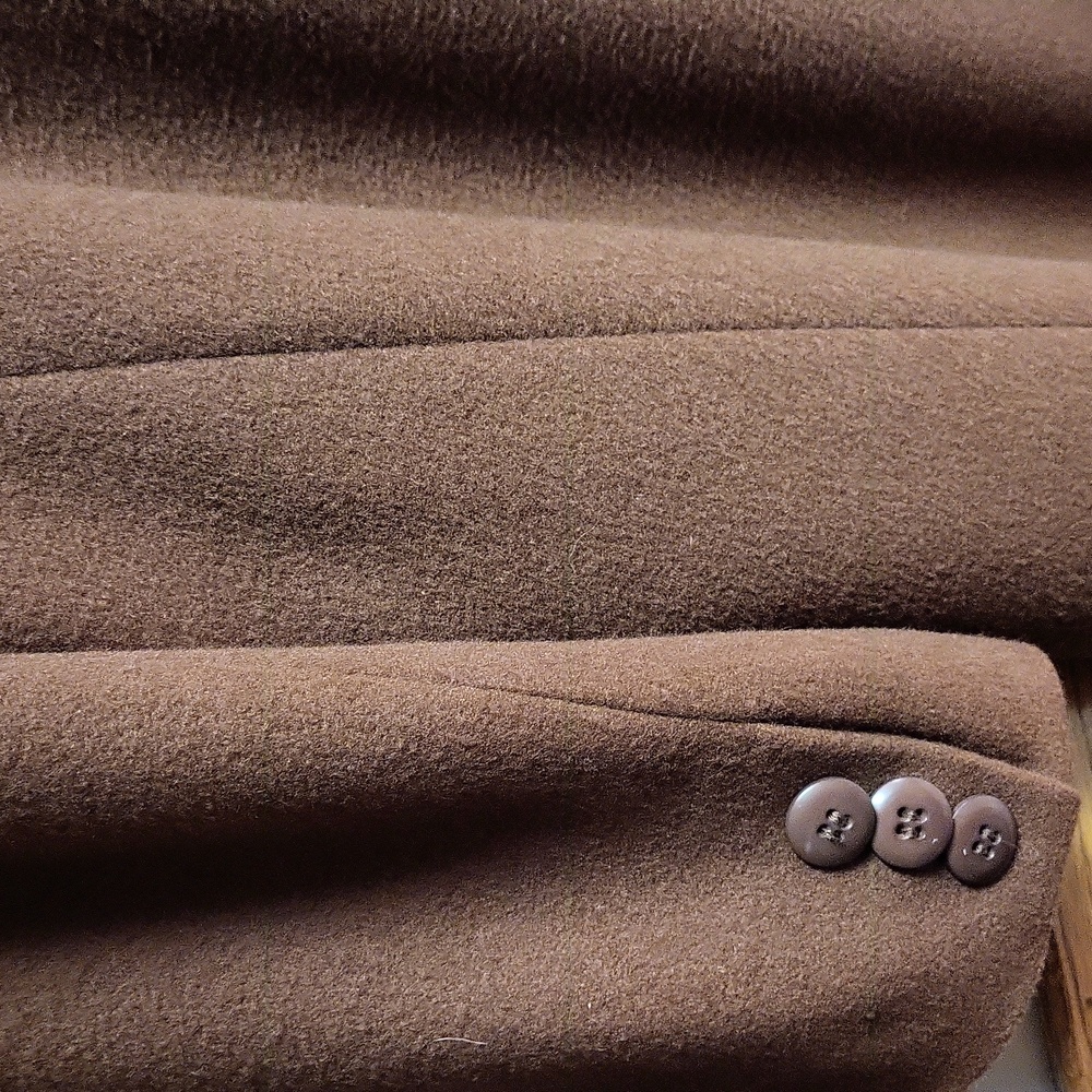 Jacobsons Vintage Cashmere Wool Blend Brown Women's Size 12 Coat - Picture 10 of 11